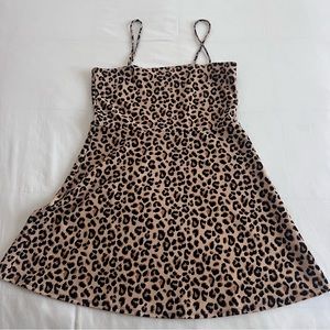 H&M Divided leopard skater dress